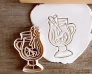 Mulled Wine Season Mug Happy Tree Christmas Winter Snow Cookie Cutter