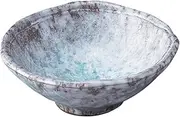 Banko Ware 06181 Blue Leaf No. 4 Deep and Small Bowl, Plate, Diameter Approx. 4.9 inches (12.5 cm), Made in Japan