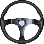 Steering Wheel - Black 350mm Poly - Octane