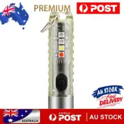 LED Mini Keychain Flashlight IPX5 Waterproof 400LM Fishing Hiking Lightweight