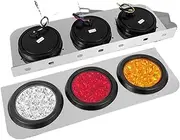Led Truck Trailer Tail Lights With Iron Bracket Base Brake Stop Light Reverse Taillight Turn Signal Lamp Running Lamps 12V 24V
