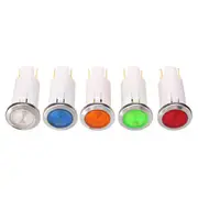 12V 12.5mm LED Indicator Pilot Dash Dashboard Panel Warning Light Lamp 33 WHITE