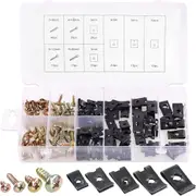 170 Piece Screw and U Type Cushions Assortment Kit