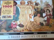 Brief History Of Art 1000 Piece Jigsaw Puzzle New Unemployed Philosophers Guild