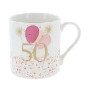 Gibson Gifts Rush Birthday Ladies 50th Mug R 250ml Drinking Cup w/ Handle