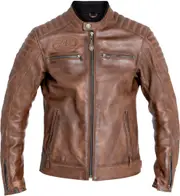 John Doe Dexter Motorcycle Leather Jacket, brown, Size XL for Men