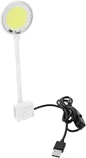VANZACK Fish Tank USB Light Betta Fish Tank Light Small Clip on Led Aquarium Aquarium Supplies Abs White