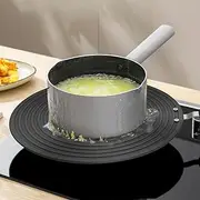 Double Sided Induction Adapter Plate With Handle - Heat Diffuser and Conduction Plate for Glass Cookware - Aluminium Alloy Induction Cooktop Converter (28)