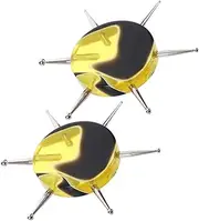 NOLITOY Nail Art Supplies 2pcs Dotted Needle Clay Tools Pottery Craft Pen for Sculpting and Shaping