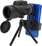 Sluffs Cell Phone Camera Lens,Monocular Telescope, 50X 60mm Mobile Phone Telescope Waterproof Optical Glasses Monocular Telephone Camera Lens for Bird Watching, Hiking, Camping