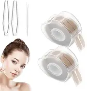 Glue-free Invisible Double Eyelid, Invisible Double Eyelid Sticker, Glue-Free Invisible Double Eyelid Tape (Large,Brown)