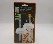 2013 BY GADGET Reusable Soda Straws **CRAZY BUT IT WORKS**