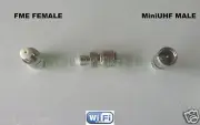 1 x MiniUHF Male Plug to FME Female Jack RF Coax Adapter Connector Converter US
