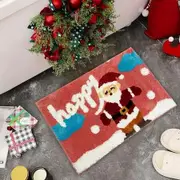 40*60cm Christmas Bath Rug Mat Soft Absorbent Non Slip Machine Washable Rug for Bathroom, Living Room, Kitchen