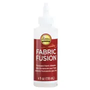 Aleene's FABRIC FUSION 4 oz PERMANENT FABRIC ADHESIVE GLUE COTTON LEATHER RIBBON