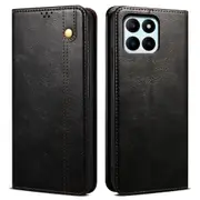 Pu Leather Phone Stand Wallet Case For Honor X6a 4g, Waxy Crazy Horse Texture Mobile Phone Cover