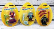 Fisher-Price Imaginext DC Super Friends Lot of 3 Batman Joker & Freeze - EASTER