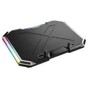 Notebook Cooler with Rgb Lighting and Lcd Screen