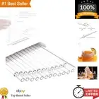 12-Inch Clear Reusable Tritan Drinking Straws with Cleaning Brush - Set of 12