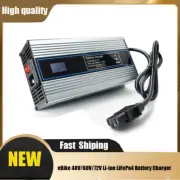Bike Smart Charger 48V/60V/72V Li-ion LiFePo4 Lithium Battery 8A with PFC FS