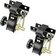 Ladder Rack Ratchet Straps Black Tube Mount 7.5ft Retractable Tie Down System 500LBS Bearing