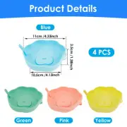 4Pcs Silicone Ice Pop Stick Holder Drip Catcher Drip Free Popsicle Holders wewej