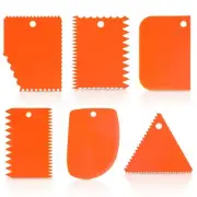 6 Pcs Plastic Clay- Pottery Tools Plastic Clay-Scraper Set Soft1242