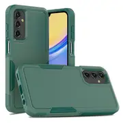 ZUSLAB Galaxy A15 Case Rugged Defender Protective Heavy Duty Shockproof Dustproof Cover for Samsung (2024) - Green