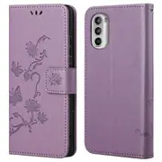 For Motorola Moto G52 4G/G82 5G ic Drop-proof Shell Imprinted Hand Strap Wallet Case