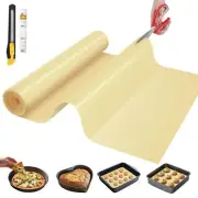 Silicone Baking Mat, 12 IN x 10 FT Free Cutting Silicone Baking Sheet,Non-Sti...