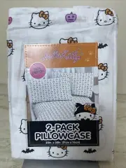 Hello Kitty Halloween Pumpkin Set Of 2 Standard Pillowcases Cotton For Sheets