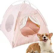 Cat Tent Indoor - Dog Waterproof Enclosure Tent | Cute Pet Cave | Semi-Enclosed Pet Tent, Indoor Dog House Medium, Outdoor Dog Bed Washable, Cave Nest Bed for Cat