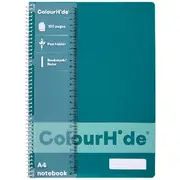 ColourHide A4 Notebook 120 Page Teal