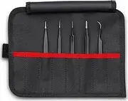 Knipex 92 00 01 ESD Universal Stainless Steel Tweezer 5 Pieces Set