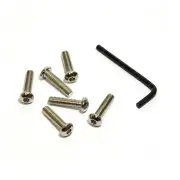 6 x SAAS Boss Kit Chrome Allen Key Screws Suit Classic Steering Wheels