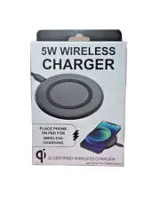 5-watt Wireless Charger Pad for Qi-enabled iPhone & Samsung S, Note. USB powered