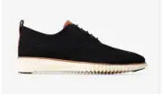 Cole Haan ZeroGrand Black Knit Wingtip Oxford Casual Shoes Men's Size 10