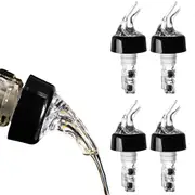 4Pcs 30ml Bottle Pourers Plastic Quick Shot Measure Bottle Spouts
