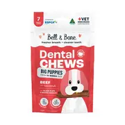 B&B Dental Chew Beef Puppy Treat Big-7PK