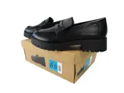 Steve Madden Women's Lug Loafer, Black Slip-On Shoe w Chunky High Traction Soles