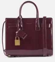 [Saint Laurent] Saint Laurent Sac De Jour Nano patent leather tote bag One Size burgundy