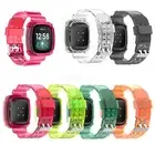 For Fitbit Versa 3/Sense Watch Strap Transparent Integrated Style Strap NEW