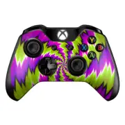 Skins Decal Wrap for Xbox One / One S Controller Psychedelic Moving Swirls