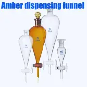 Alkali resistant 60-1000ML Glassware PTFE Laboratory Chemistry dispensing funnel