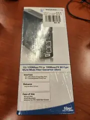 Trendnet Multi-Mode Fiber Converter Plug & Play10/100 Mbps-TX to 100Base-FX SC-T