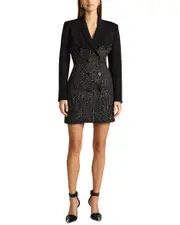Zac Posen Tweed Blazer Corset Dress