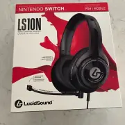 LucidSound LS10N Black Wired Lightweight Stereo Gaming Headset for PS and Xbox