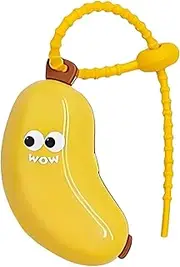 Toothbrush Protector, Portable Case, Compact Cute Banana Protective Protector for Kids Keep Clean and Hygienic Travel Adults Outdoor Activities Daily Routines Vacation
