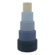 Playground Round Silicone Nesting Blocks Baby/Infant 6m+ Stacking Play Toy Blue