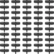 50pcs 8/12mm Plastic Hose Tee Fitting Connectors for Garden Drip Irrigation Watering System, Easy Installation, Wide Applications, Sturdy and Lightweight